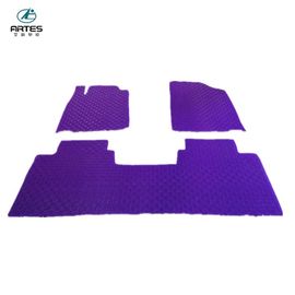 5d  Purple Personalized Car Mats Disposable Non Skid 12 Colors For Car Decor